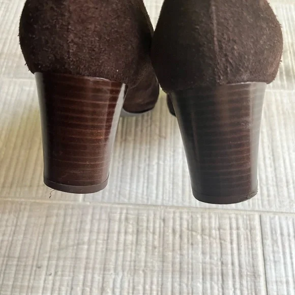 FERRAGAMO Suede Shoes Loafers Heels - Picture 5 of 9